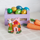 Сувенир "Подсвечник кролик у домика-яйца" 10,5×9×7 см - Фото 5