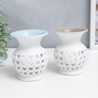 Аромалампа для эфирных масел «Сеточка из сердец», керамика, 9×7.5×7.5 см, МИКС - Фото 3