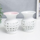 Аромалампа для эфирных масел «Сеточка из сердец», керамика, 9×7.5×7.5 см, МИКС - Фото 4