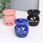Аромалампа для эфирных масел «Цветок», керамика, 7.7×6.7×6.7 см, МИКС - Фото 2