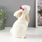 Сувенир керамика "Кролики милашки" белые МИКС 20х10х10,5 см - Фото 7