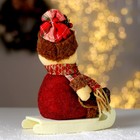 Мягкая игрушка «Снеговик на санках» - Фото 2