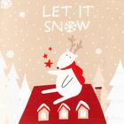 Набор подарочный Let it snow кухонное полотенце, прихватка, силиконовая форма - Фото 4