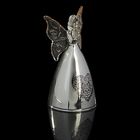 Сувенир "Ангелок с зеркальной юбочкой ажурное сердце" 10х6 см - Фото 2