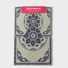 Набор ковриков для ванной и туалета Доляна «Адиса», 2 шт., 50×80 см, 40×50 см, серый - Фото 5