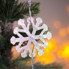 Новогодняя подвеска «Тройная снежинка» 0,2 × 37 × 8,5 см - Фото 2
