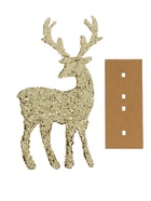 Декор новогодний «Яркий олень» золотой, 6×14×24 см - Фото 3