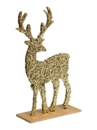 Декор новогодний «Яркий олень» золотой, 6×14×24 см - Фото 5