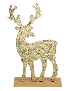 Декор новогодний «Яркий олень» золотой, 6×14×24 см - Фото 6