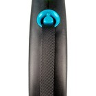 Рулетка Flexi Black Design S (до 15 кг) 5 м лента, черный/синий - Фото 3