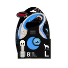 Рулетка Flexi NEW LINE Comfort L (до 50 кг) лента, 8 м серый/синий - Фото 2