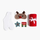 Новогодний подарочный набор «Теплых объятий», плед и аксессуары  (артикул 5306436)  большой выбор товаров оптом и в розницу по низким ценам с доставкой