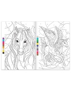 Раскраска по номерам «Волшебные единороги», 16 стр., формат А4 - Фото 2