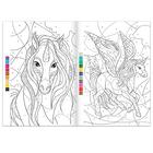 Раскраска по номерам «Волшебные единороги», 16 стр., формат А4 - Фото 2