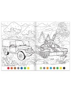 Раскраска по номерам «Военная техника», 16 стр., формат А4 - Фото 2