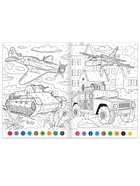 Раскраска по номерам «Военная техника», 16 стр., формат А4 - Фото 3