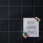 Салфетка на стол "Best winter wishes" 30х40см, 100% п/э, оксфорд 420 г/м2 - Фото 3