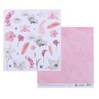 Бумага для скрапбукинга «Розовые мечты», 20 × 21,5 см, 180 г/м - Фото 1