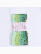 Нитки мулине, 8±1 м, набор 7 шт., зелёные - Фото 5