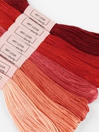 Нитки мулине, 8±1 м, набор 7 шт., красные - Фото 2