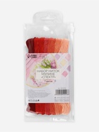 Нитки мулине, 8±1 м, набор 7 шт., красные - Фото 4