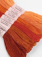 Нитки мулине, 8±1 м, набор 7 шт., оранжевые - Фото 2