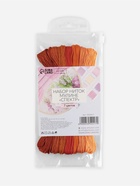 Нитки мулине, 8±1 м, набор 7 шт., оранжевые - Фото 3