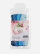 Нитки мулине, 8±1 м, набор 7 шт., синие - Фото 3