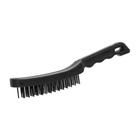 Щетка металлическая ручная ЛОМ, пластиковая рукоятка, 3-рядная - Фото 4