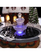 Светодиодная фигура «Новогодний фонтан» 23×18×13 см, полистоун, батарейки ААх3 (не в комплекте), USB, свечение тёплое белое - Фото 9