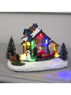 Светодиодная фигура «Рождественский поезд», 12×17 см, 5 LED, от батареек AААх3, свечение мульти - Фото 4