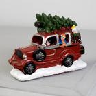 Светодиодная фигура «Автомобиль с ёлкой», батарейки AG10×3 ( в комплекте), свечение тёплое белое - Фото 2