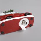 Светодиодная фигура «Автомобиль с ёлкой», батарейки AG10×3 ( в комплекте), свечение тёплое белое - Фото 3