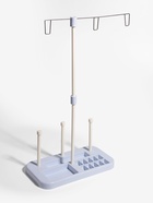 Органайзер-стойка для ниток, на подставке, 20.7×10.8×36.5 см, голубой, белый - Фото 2