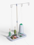 Органайзер-стойка для ниток, на подставке, 20.7×10.8×36.5 см, голубой, белый - Фото 9