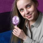 Расческа «Космолама», круглая 8 х 16,5 см - фото 25371461