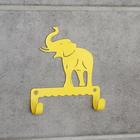 Крючок детский «Слон», цвет жёлтый - Фото 1