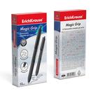 Ручка гелевая стираемая ErichKrause "ErgoLine" Magic, узел 0.5 мм, чернила черные, эргономичная с держателем, корпус "Soft-touch" - фото 6340014