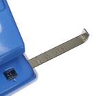 Дырокол металлический 45 листов, Attomex, с линейкой, синий - фото 22534874