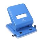 Дырокол металлический 45 листов, Attomex, с линейкой, синий - фото 22534876