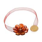 Подхват для штор на ленте "Цветок", цвет светло-коричневый - Фото 1