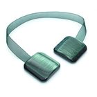 Подхват для штор на ленте "Квадрат перламутровый", цвет зелёный - Фото 1