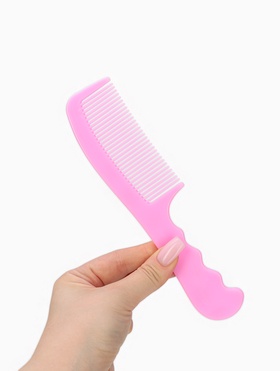 Расчёска, 19(±1) ? 4 см, рисунок МИКС (комплект 4 шт)