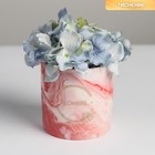 Горшок для цветов с тиснением, кашпо «Цветы», 10 х 10 см - Фото 2