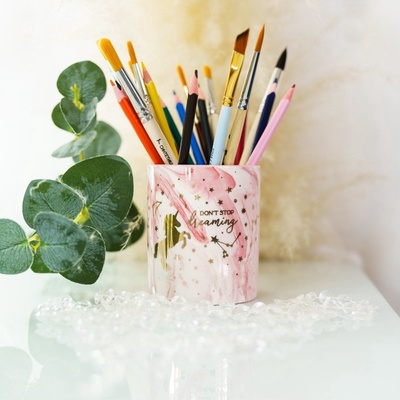 Кашпо для цветов с тиснением, «Единорог», 8 х 9.5 см