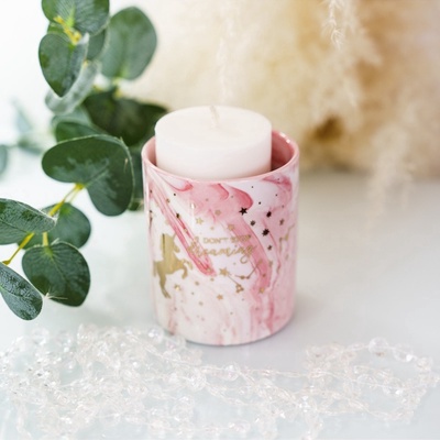 Кашпо для цветов с тиснением, «Единорог», 8 х 9.5 см