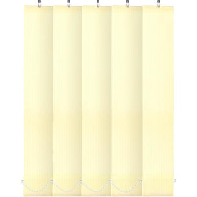 Вертикальные жалюзи «Лайн», 160×180 см, управление к механизму, цвет светло-жёлтый