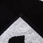 Полотенце махровое Этель ЧБ «Сердечки белые», пестроткань, 30х60 см - Фото 3
