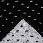 Полотенце махровое Этель ЧБ «Пунктир», пестроткань, 70×130 см - Фото 4