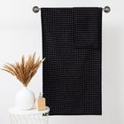 Полотенце махровое Этель ЧБ «Пунктир», пестроткань, 70×130 см - Фото 5